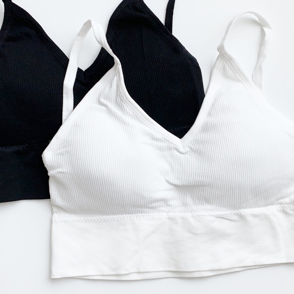 PADDED LOW BACK BRALETTE - WHITE - Picture 5 of 6